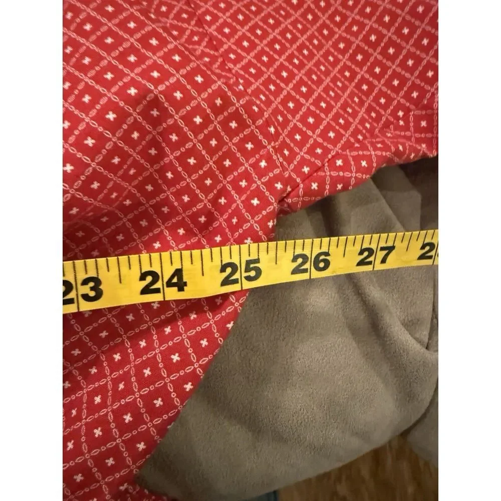 Womens Handmade Modest Dress Grandma Cottage Core XXL Red‎ Button Granny Prairie